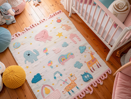 "Enchanted Creatures" Nursery Rug